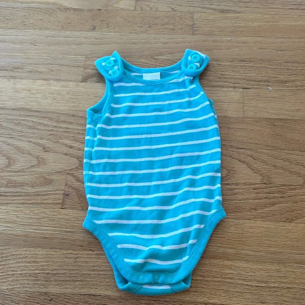 Hanna Andersson striped sleeveless bodysuit